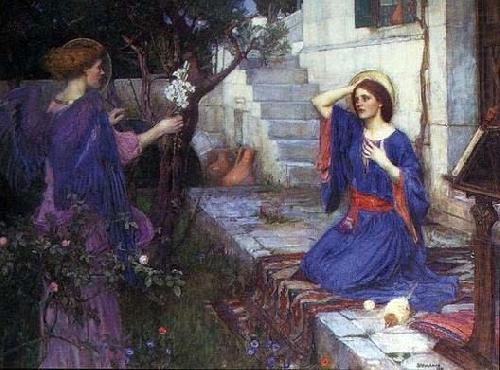 The Annunciation, John William Waterhouse